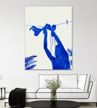 Blue Nude Vacay Matisse by Uma Gokhale on GIANT ART - blue digital painting