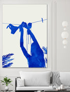 Blue Nude Vacay Matisse by Uma Gokhale on GIANT ART - blue digital painting