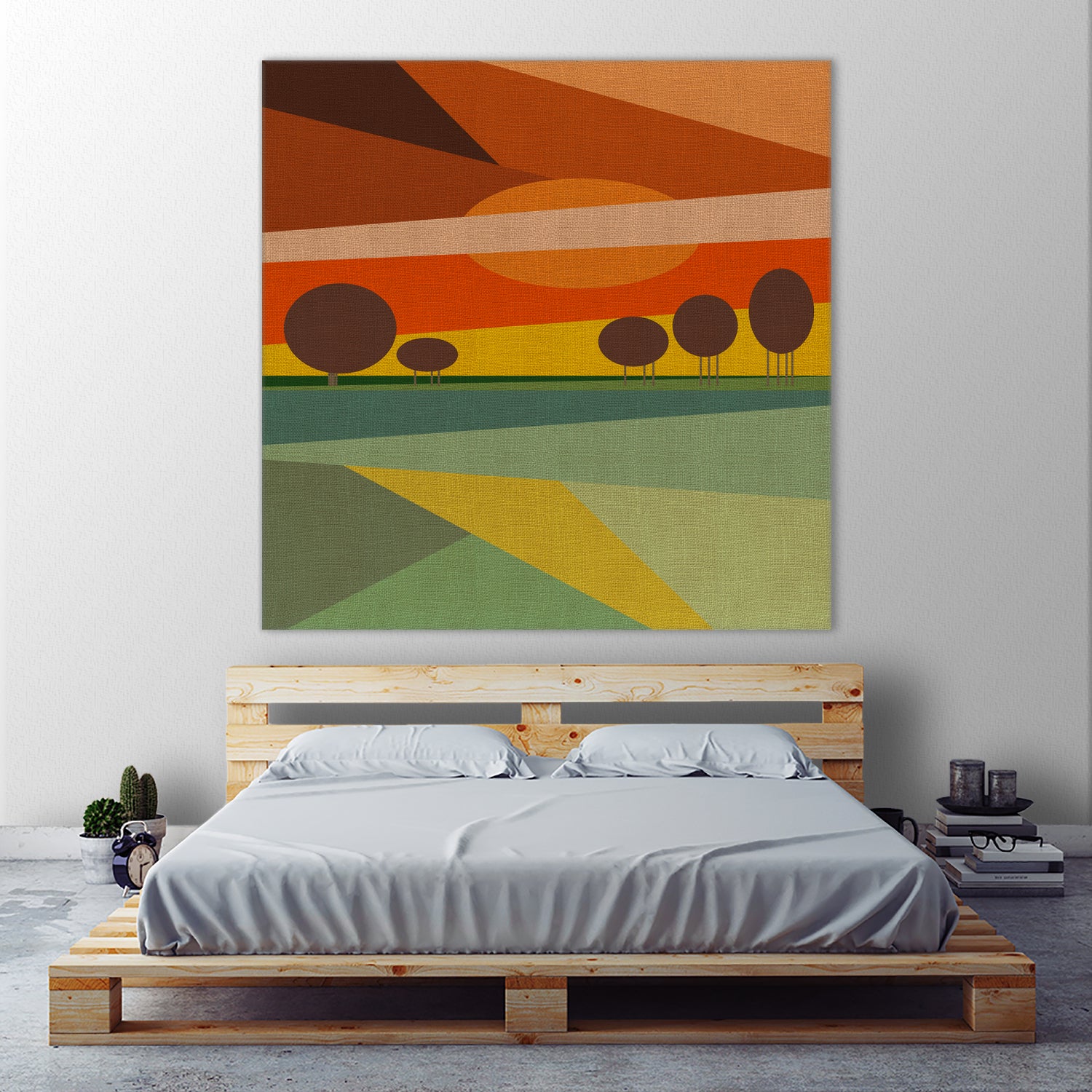 Abstract sunset by M.TERESA HERNANDEZ on GIANT ART - orange digital painting