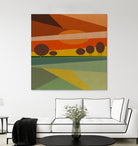 Abstract sunset by M.TERESA HERNANDEZ on GIANT ART - orange digital painting