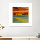 Abstract sunset by M.TERESA HERNANDEZ on GIANT ART - orange digital painting