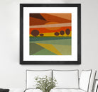 Abstract sunset by M.TERESA HERNANDEZ on GIANT ART - orange digital painting