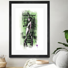 GreenSkull (Naked Ballerina No1) by Radoslav Karanović on GIANT ART - green digital drawing