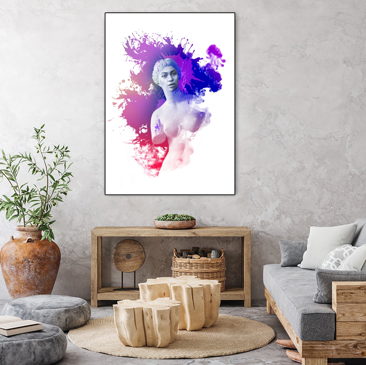 Beyoncé Venus by Pepe Psyche on GIANT ART - fuchsia digital painting