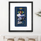 Dodgers Tarot: Justice by Claudia Labarca on GIANT ART - blue digital painting