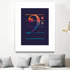 Bass Clef Color by Leandro Jorge on GIANT ART - blue vector illustration