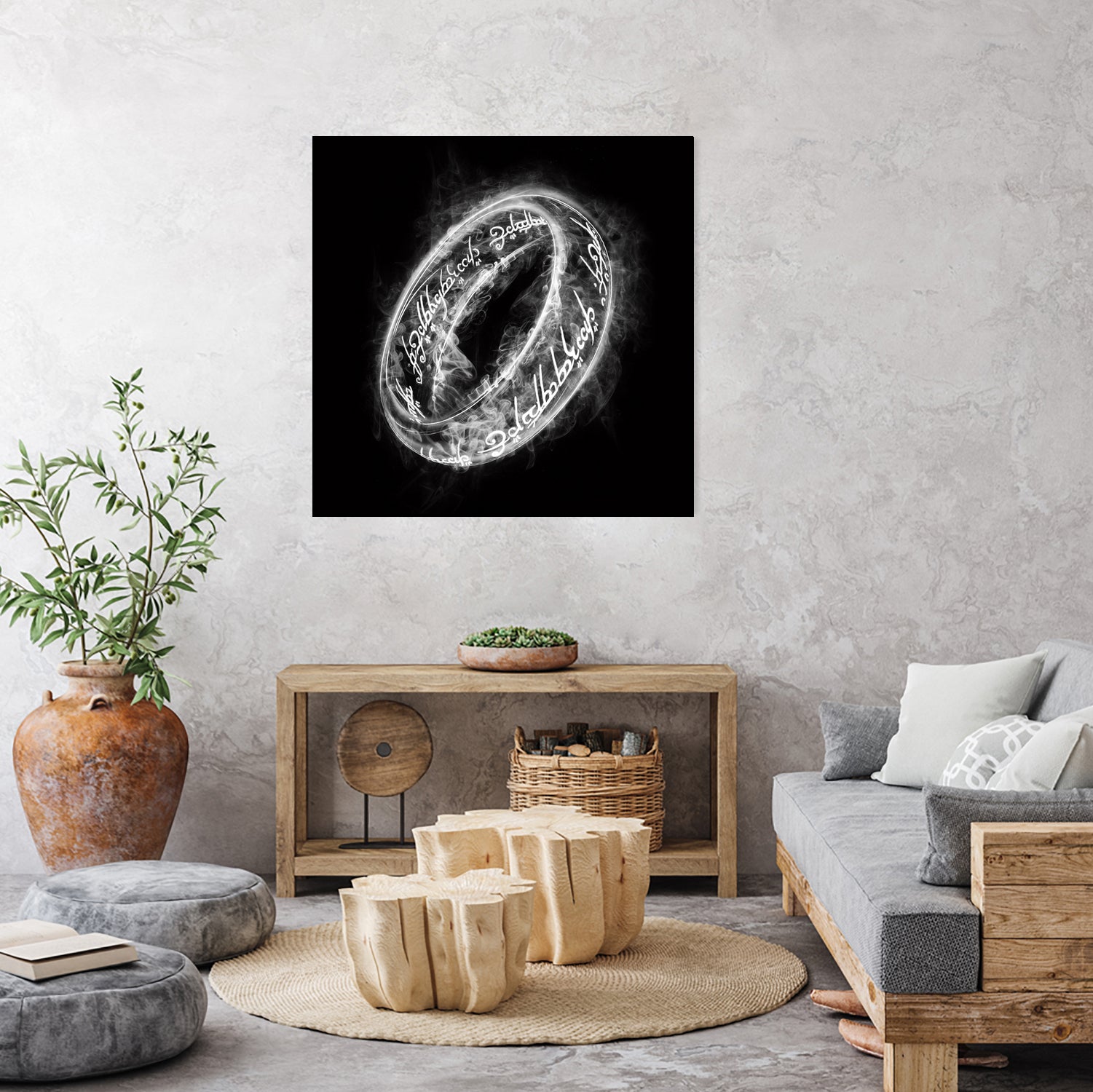 Smoky Ring by bruno clasca on GIANT ART - black digital drawing