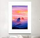 Sunrise Mountain by Andrius Zaxa on GIANT ART - orange digital painting