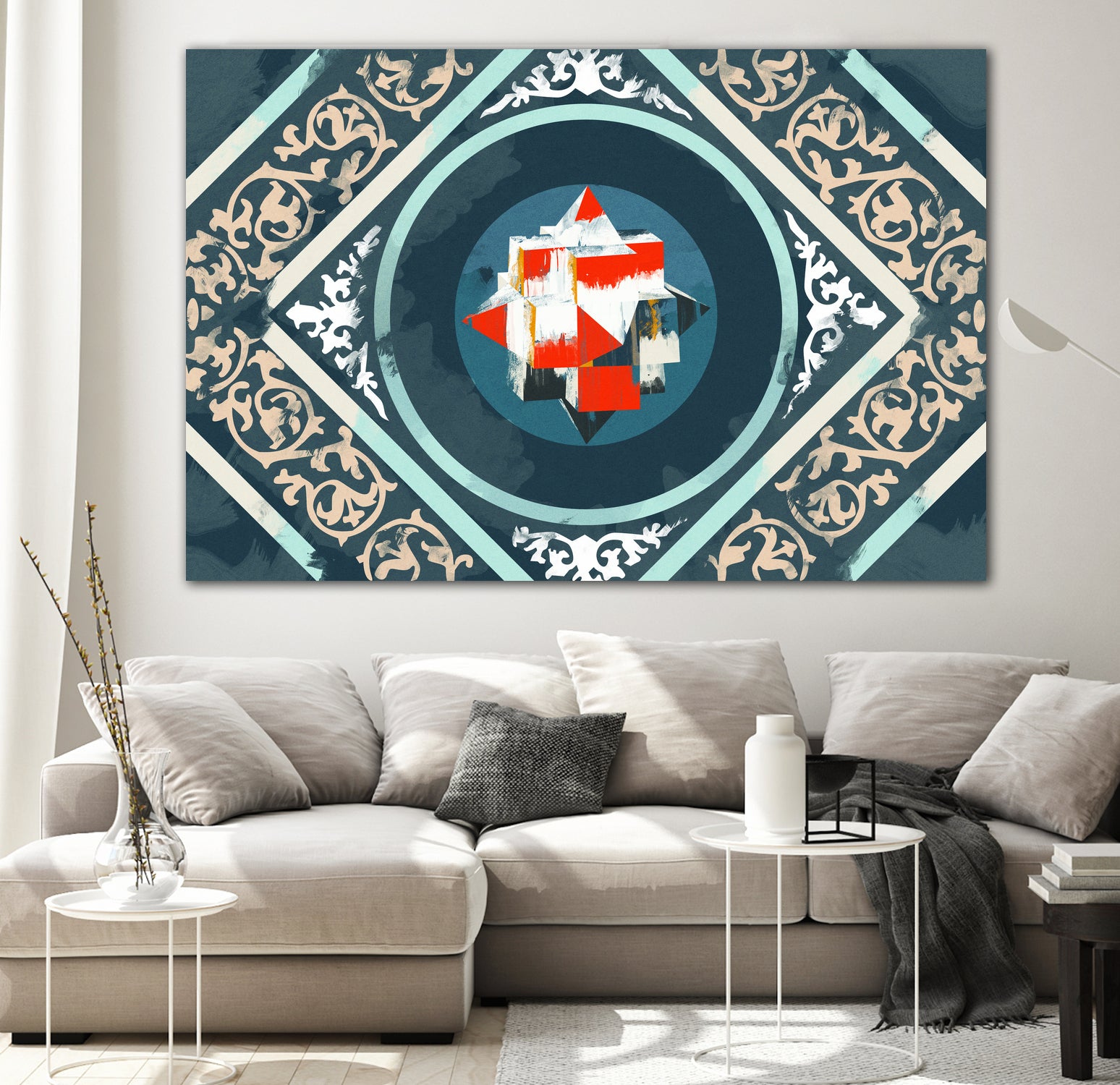 Patterns III by Raffael Pindell on GIANT ART - blue digital painting