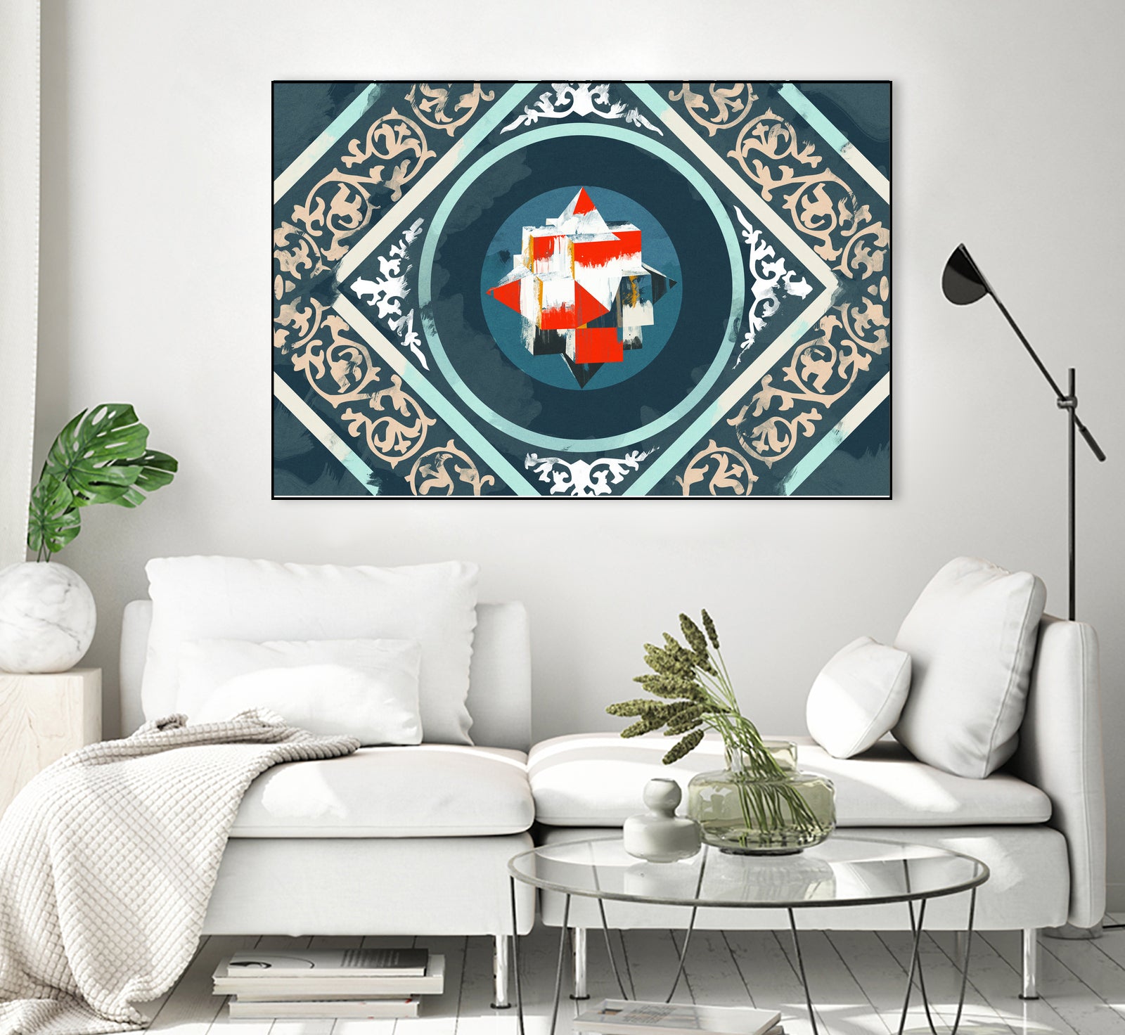 Patterns III by Raffael Pindell on GIANT ART - blue digital painting