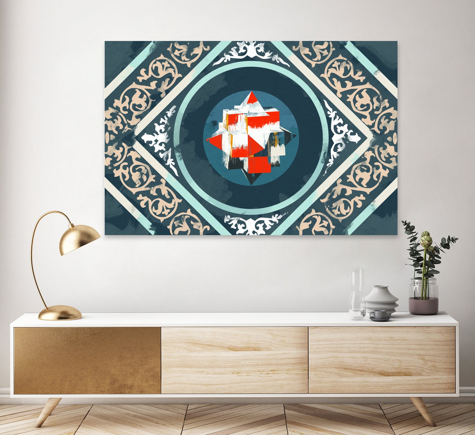 Patterns III by Raffael Pindell on GIANT ART - blue digital painting