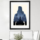 Dishonored by Ryan Ripley on GIANT ART - blue digital drawing