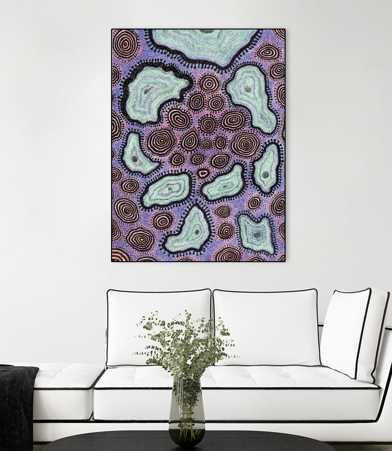 Cells by Victor Fitzsimons on GIANT ART - fuchsia mixed media