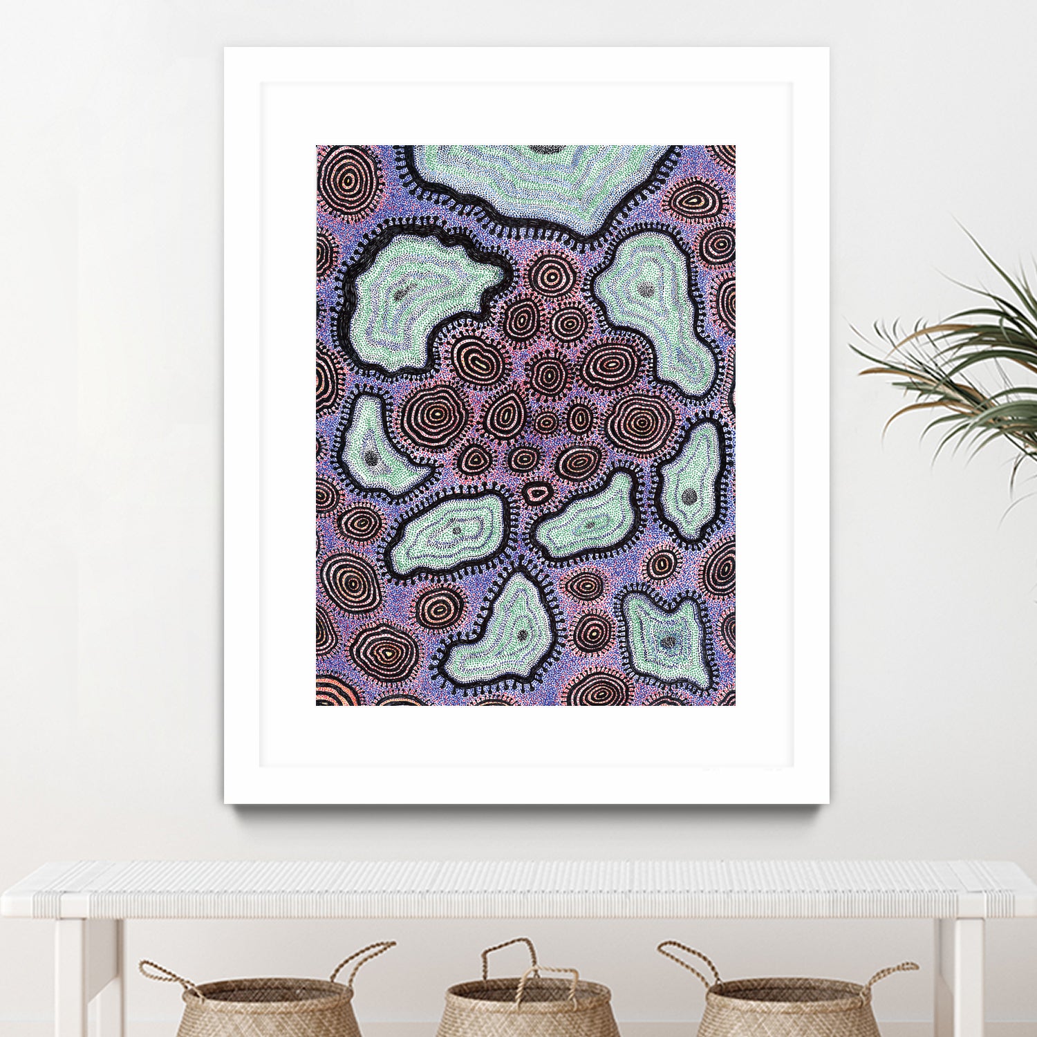 Cells by Victor Fitzsimons on GIANT ART - fuchsia mixed media