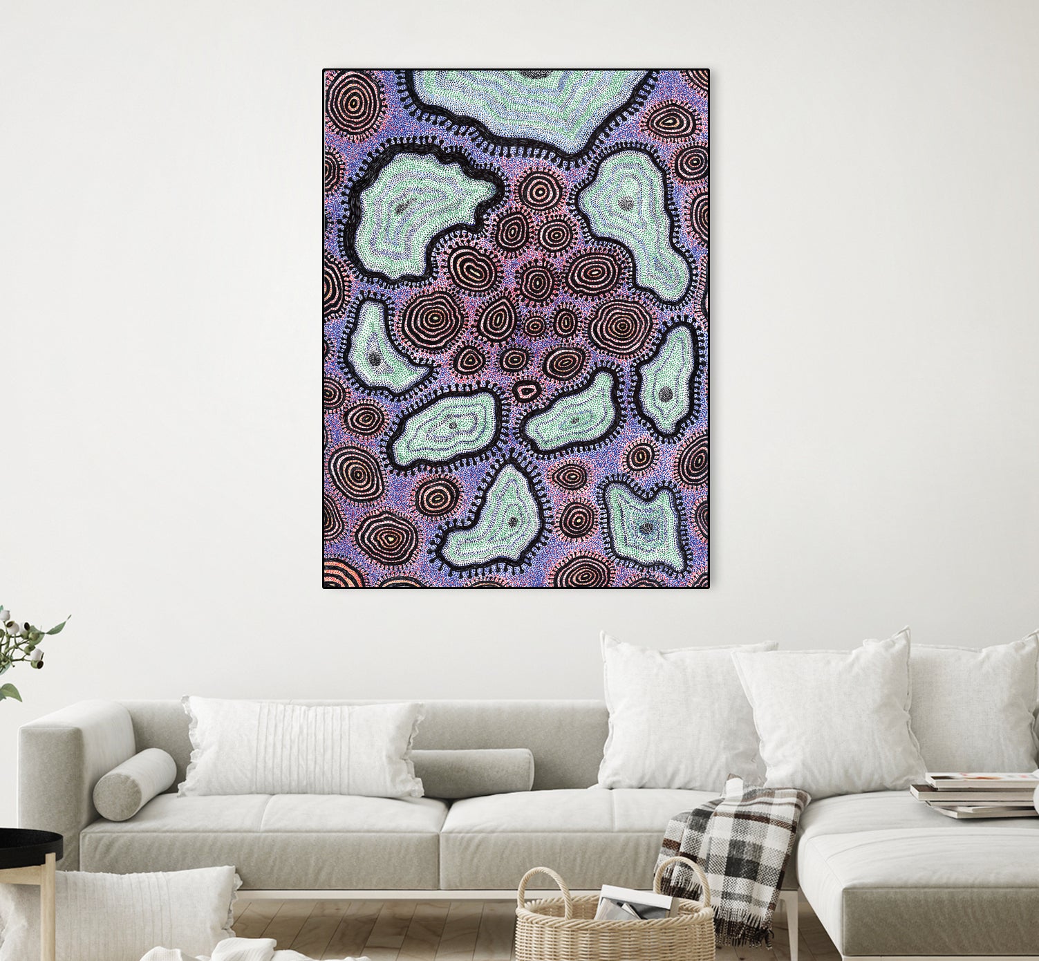 Cells by Victor Fitzsimons on GIANT ART - fuchsia mixed media