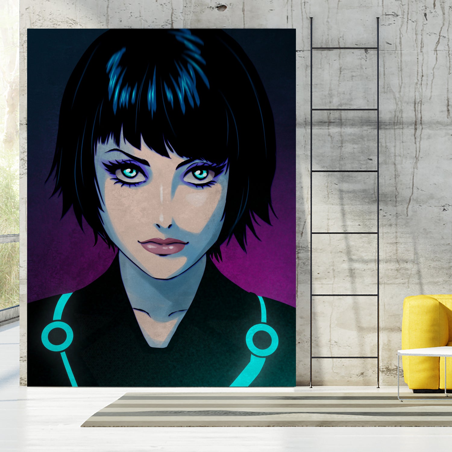 Quorra - Tron Legacy by Juan Hodgson on GIANT ART - fuchsia digital painting