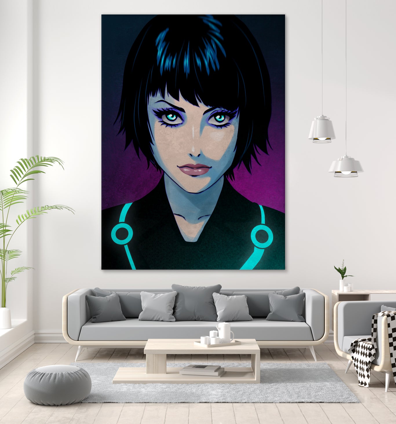 Quorra - Tron Legacy by Juan Hodgson on GIANT ART - fuchsia digital painting