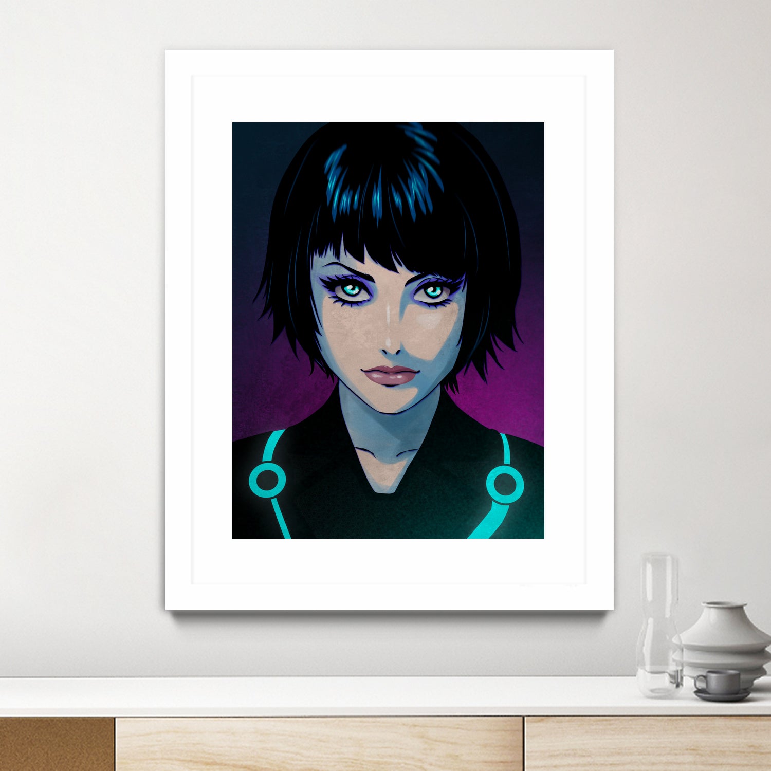 Quorra - Tron Legacy by Juan Hodgson on GIANT ART - fuchsia digital painting