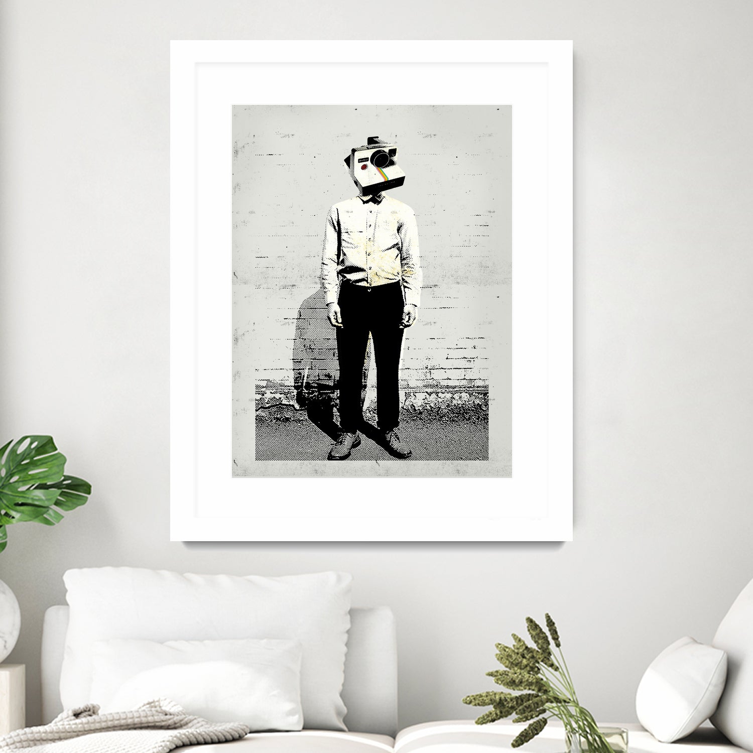 Polaroid Man by Arthur Willian Presser on GIANT ART - white photo manipulation