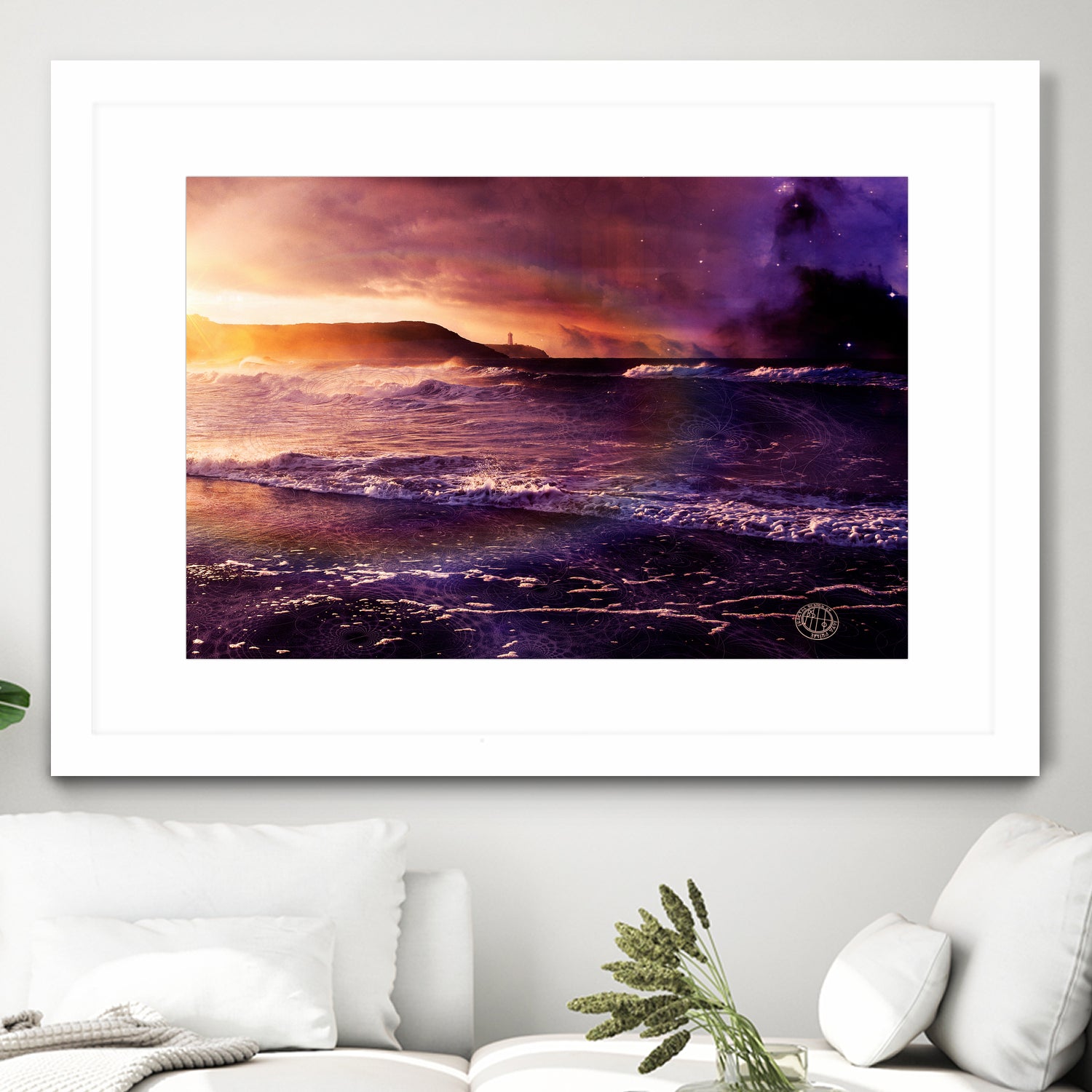 On the Horizon of the Infinite by Jaya Prime on GIANT ART - fuchsia digital painting