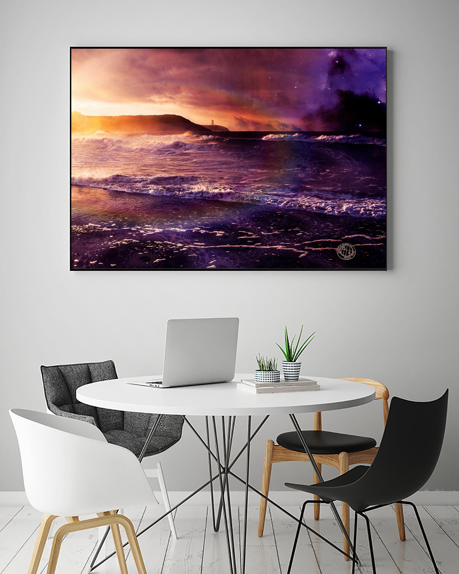 On the Horizon of the Infinite by Jaya Prime on GIANT ART - fuchsia digital painting