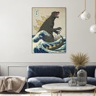 The Great Godzilla Off Kanagawa by Michael Buxton on GIANT ART - brown digital painting