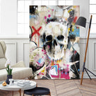 SKULL by Andrew Turner on GIANT ART - red mixed media