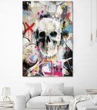 SKULL by Andrew Turner on GIANT ART - red mixed media