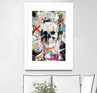 SKULL by Andrew Turner on GIANT ART - red mixed media