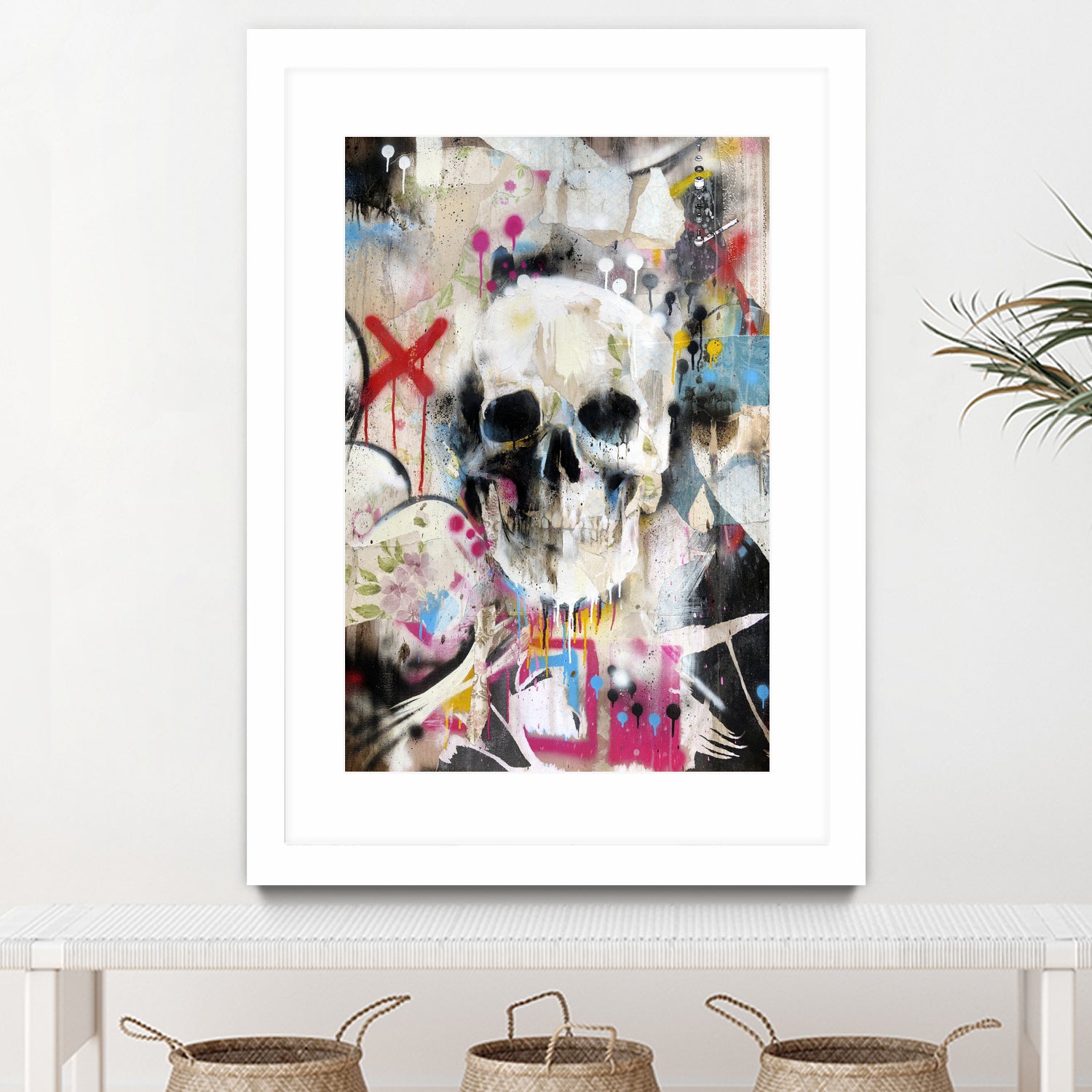 SKULL by Andrew Turner on GIANT ART - red mixed media