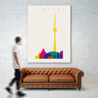 Shapes of Toronto by Yoni Alter on GIANT ART - yellow digital drawing