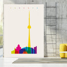 Shapes of Toronto by Yoni Alter on GIANT ART - yellow digital drawing