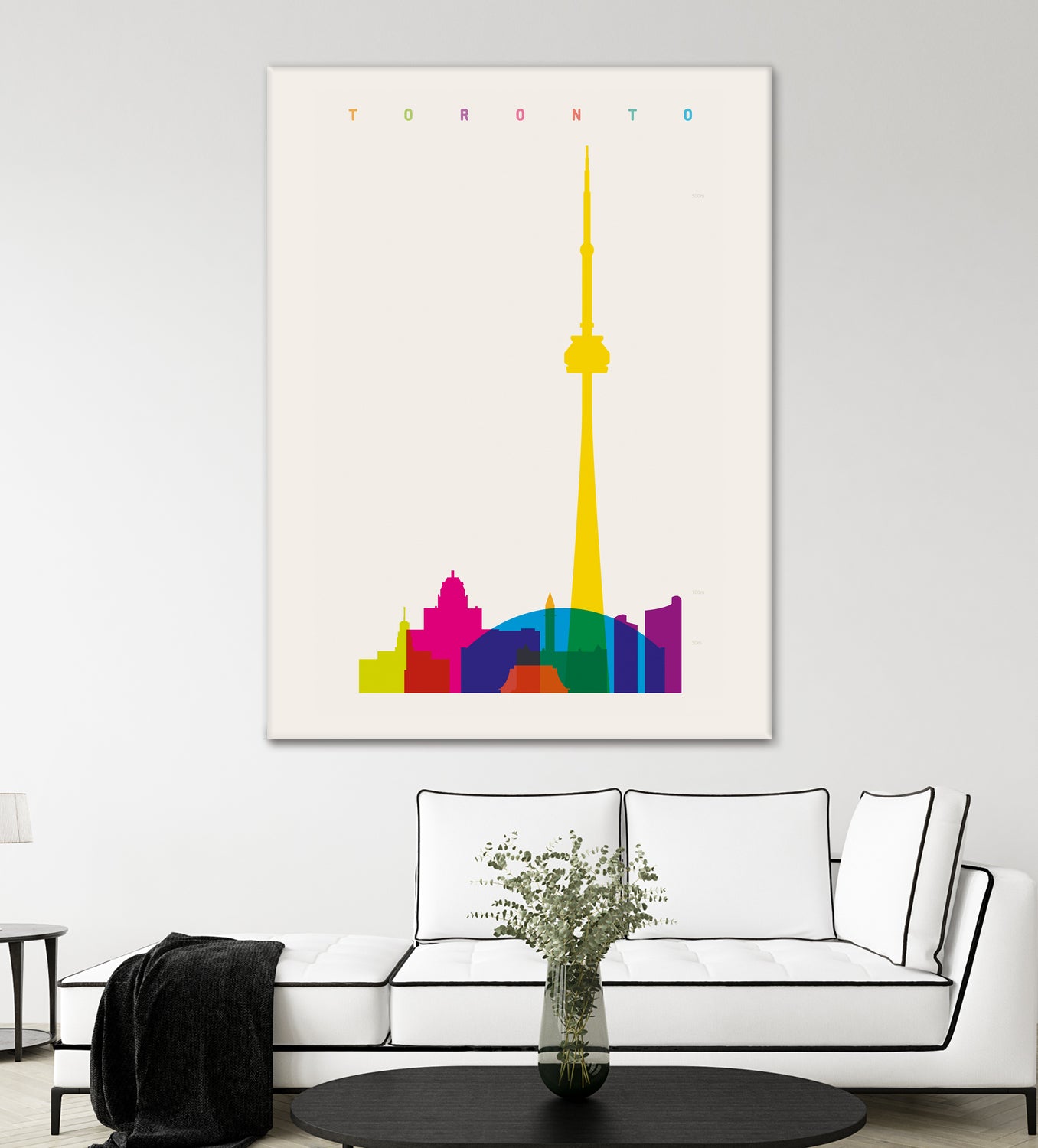 Shapes of Toronto by Yoni Alter on GIANT ART - yellow digital drawing