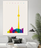 Shapes of Toronto by Yoni Alter on GIANT ART - yellow digital drawing