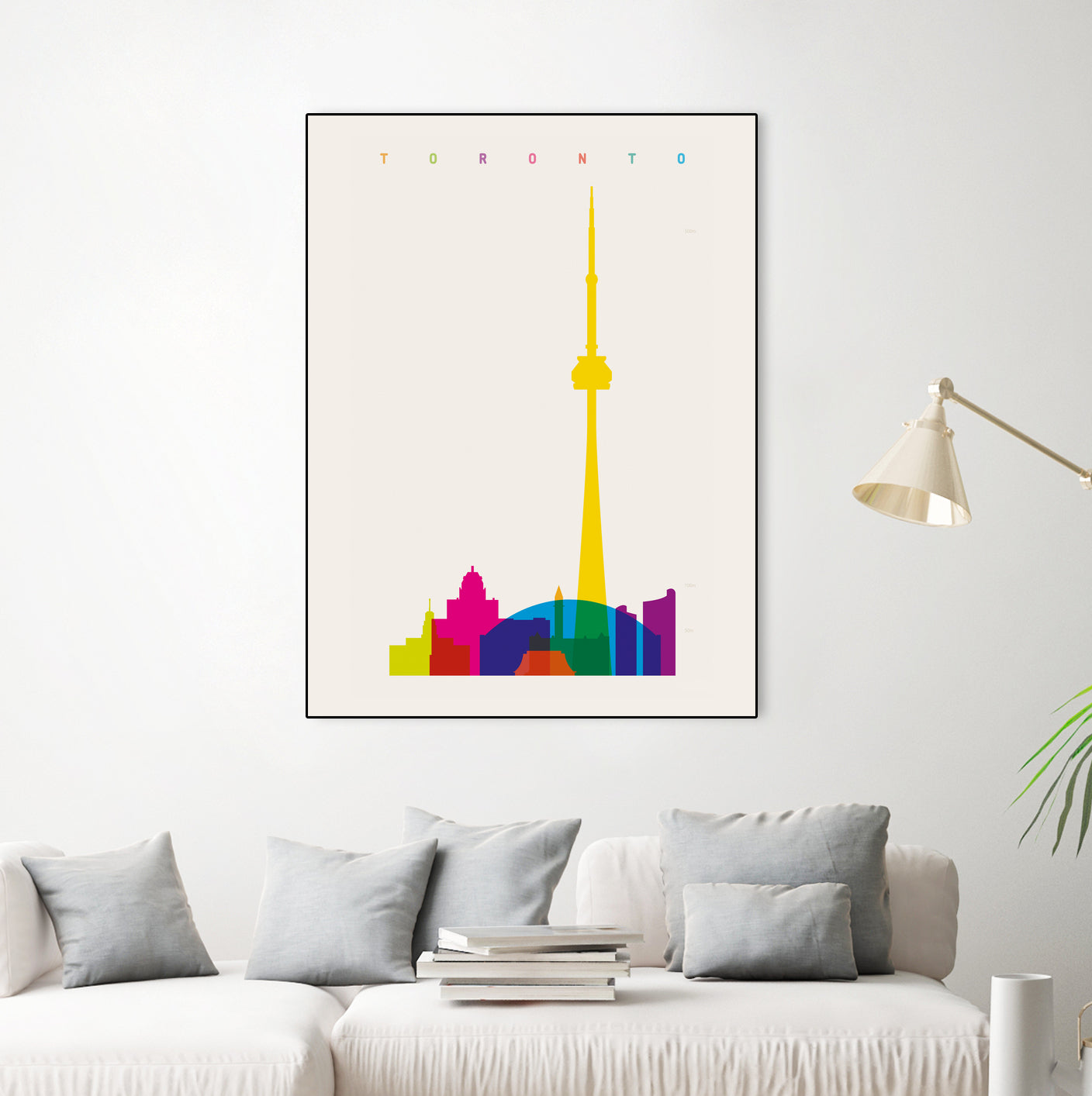 Shapes of Toronto by Yoni Alter on GIANT ART - yellow digital drawing