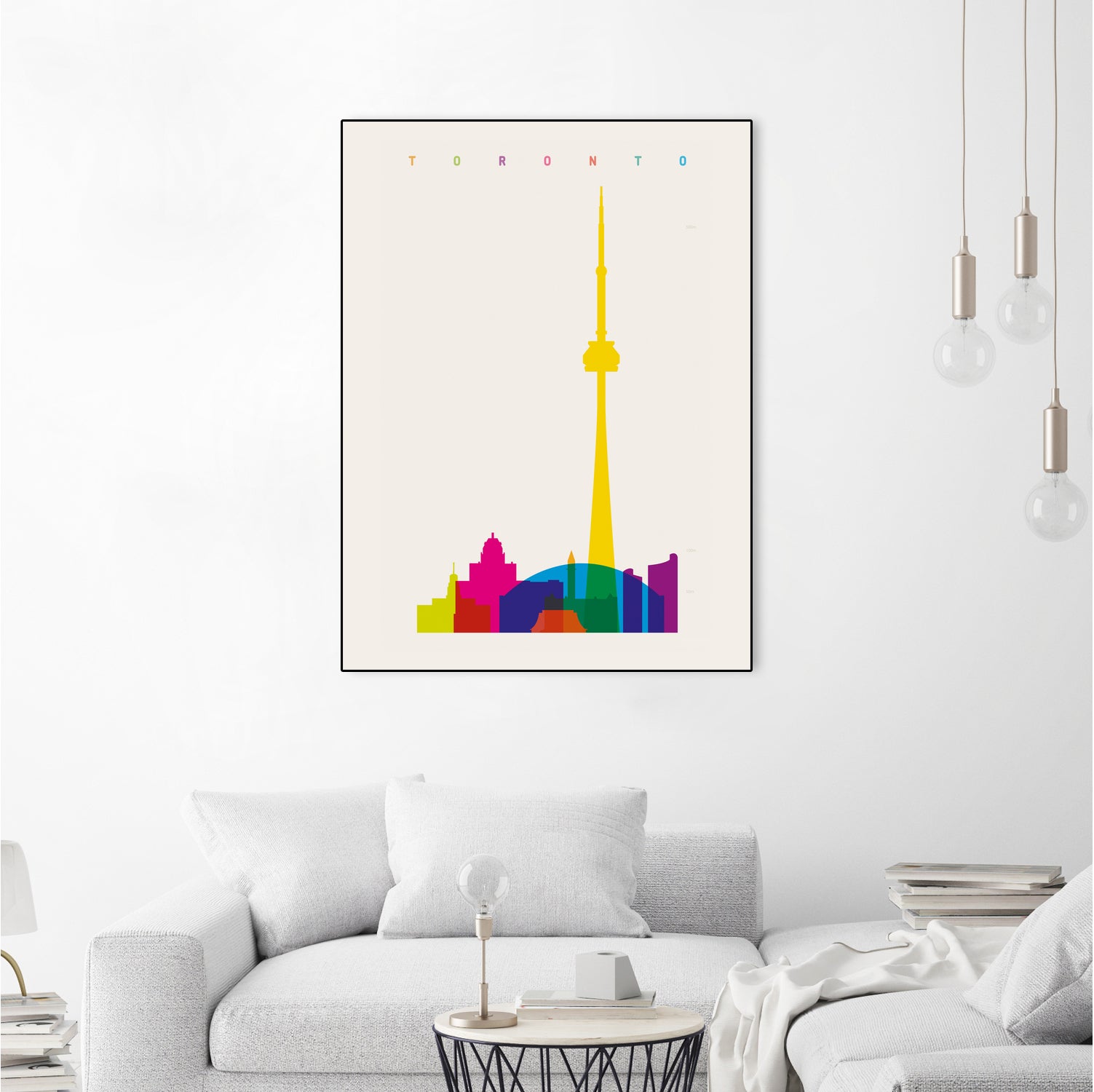 Shapes of Toronto by Yoni Alter on GIANT ART - yellow digital drawing