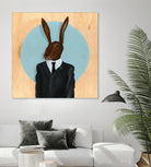 David Lynch - Rabbit by Andrew Turner on GIANT ART - blue mixed media