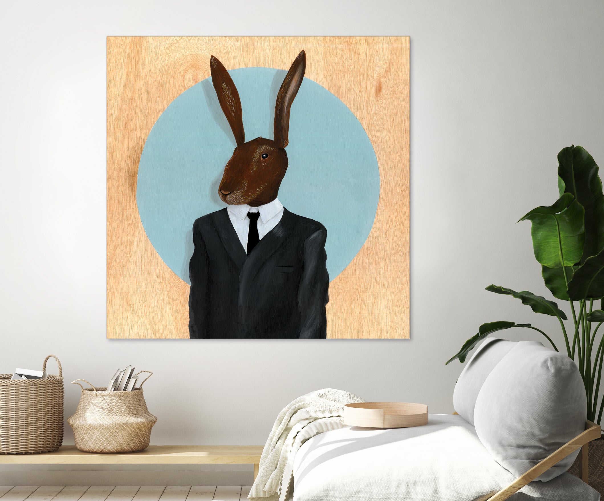 David Lynch - Rabbit by Andrew Turner on GIANT ART - blue mixed media