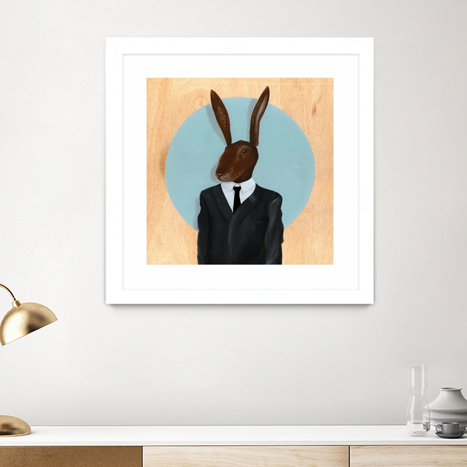 David Lynch - Rabbit by Andrew Turner on GIANT ART - blue mixed media