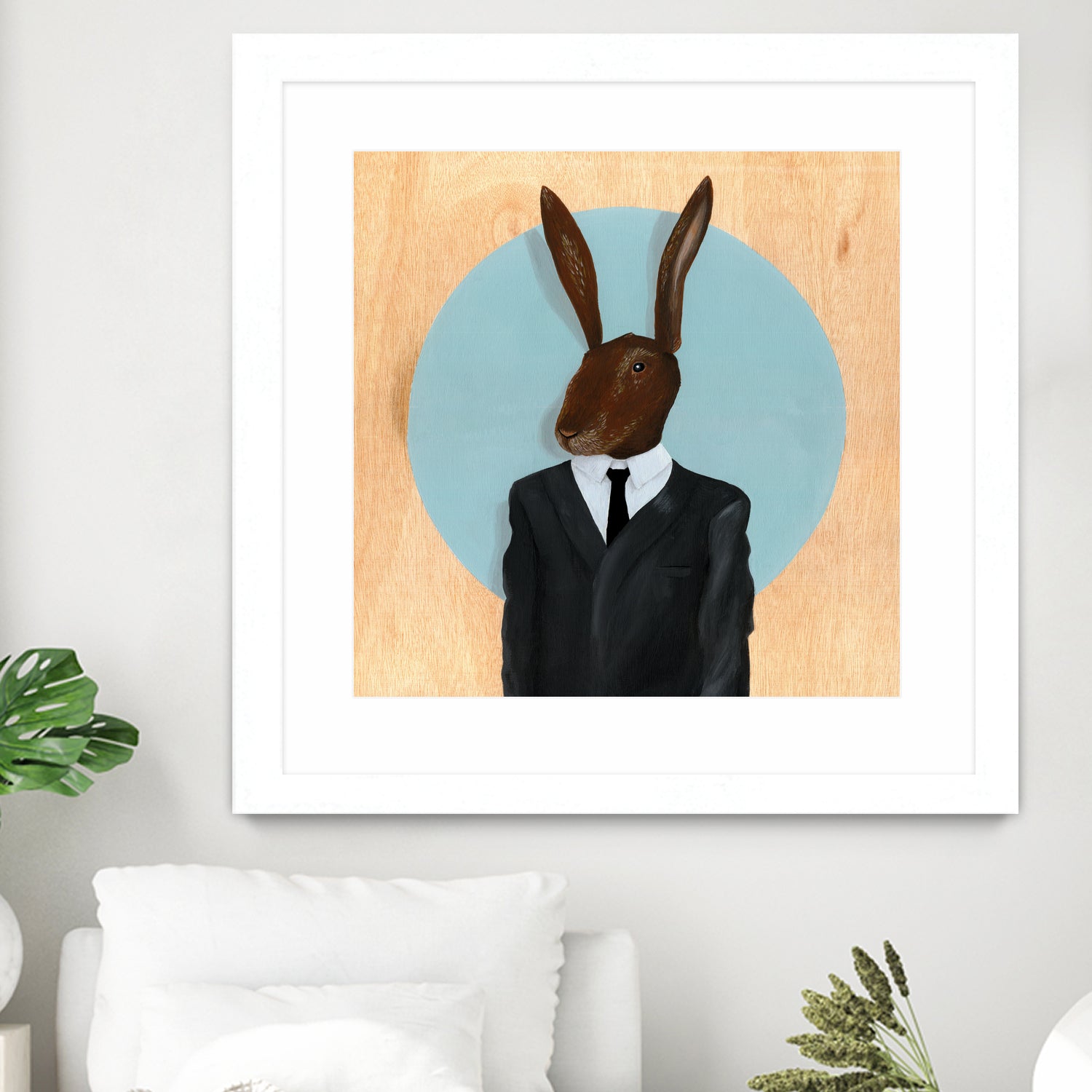 David Lynch - Rabbit by Andrew Turner on GIANT ART - blue mixed media