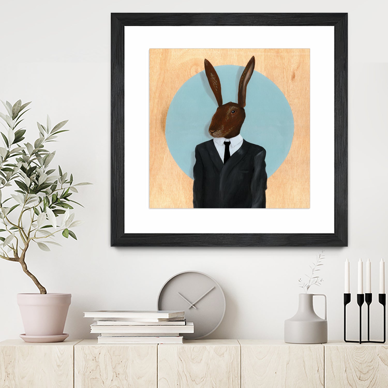 David Lynch - Rabbit by Andrew Turner on GIANT ART - blue mixed media