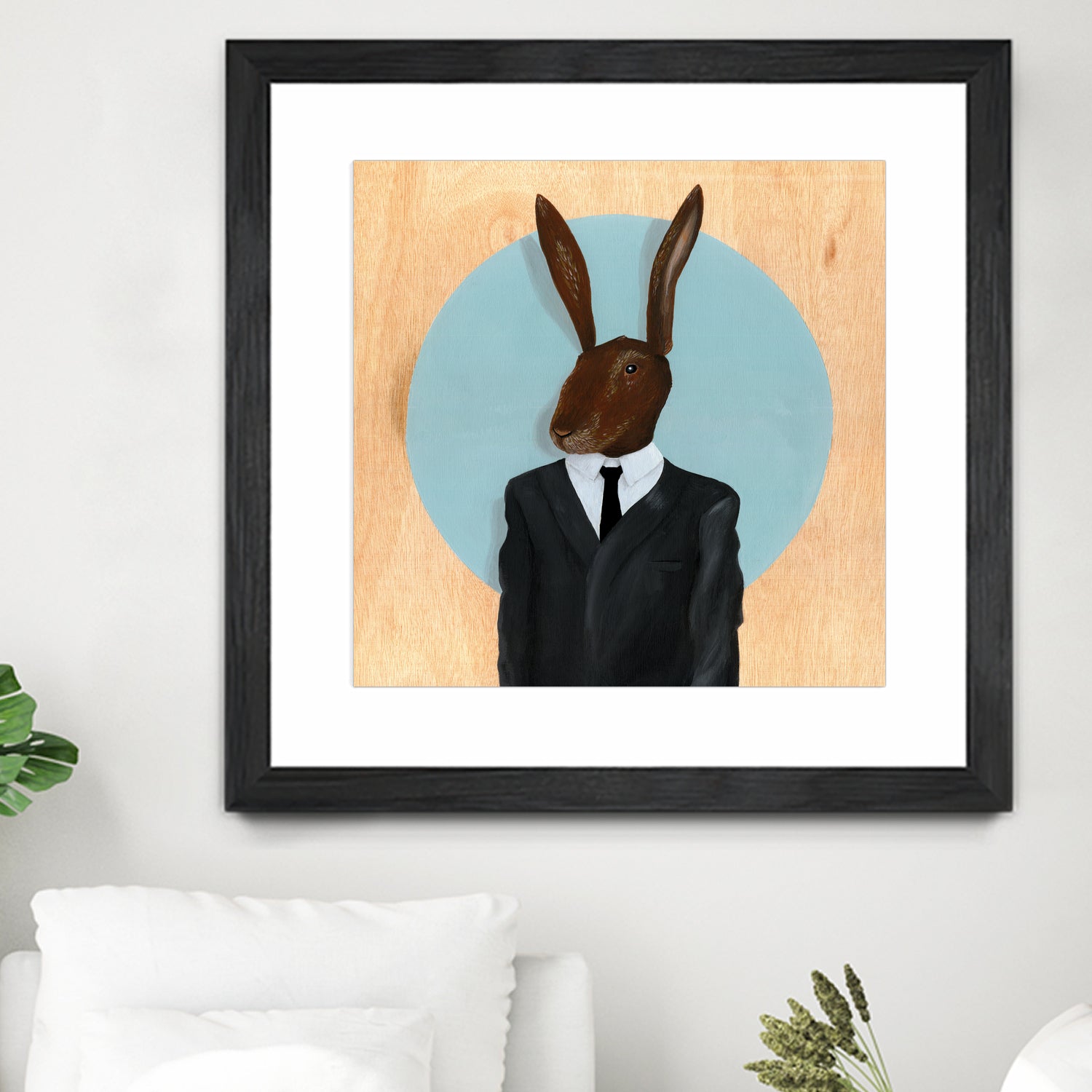 David Lynch - Rabbit by Andrew Turner on GIANT ART - blue mixed media