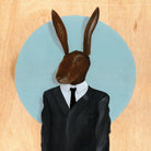 David Lynch - Rabbit by Andrew Turner on GIANT ART - blue mixed media