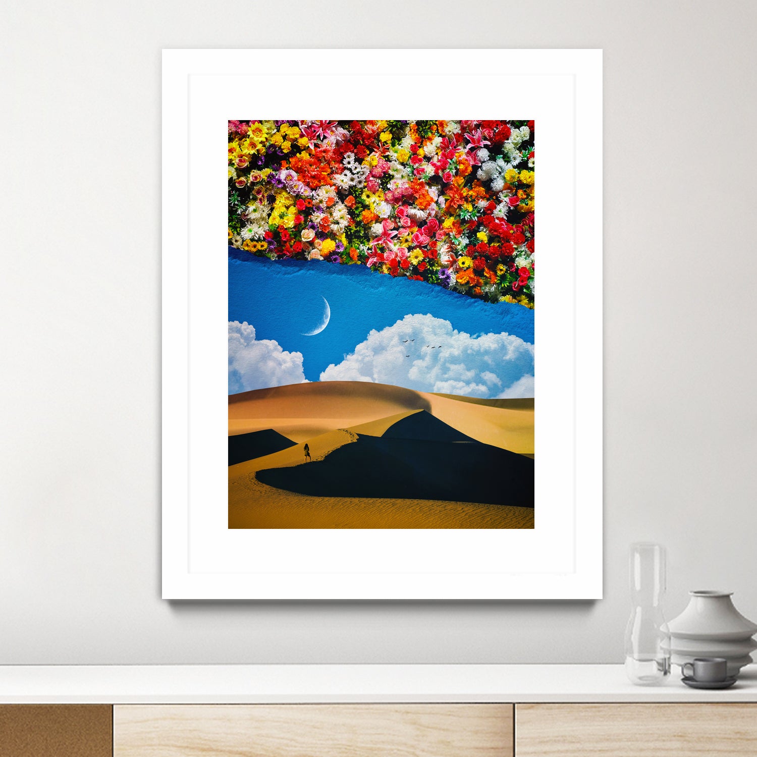 A Desert Full Of Flowers by Seam Less on GIANT ART - black photo manipulation