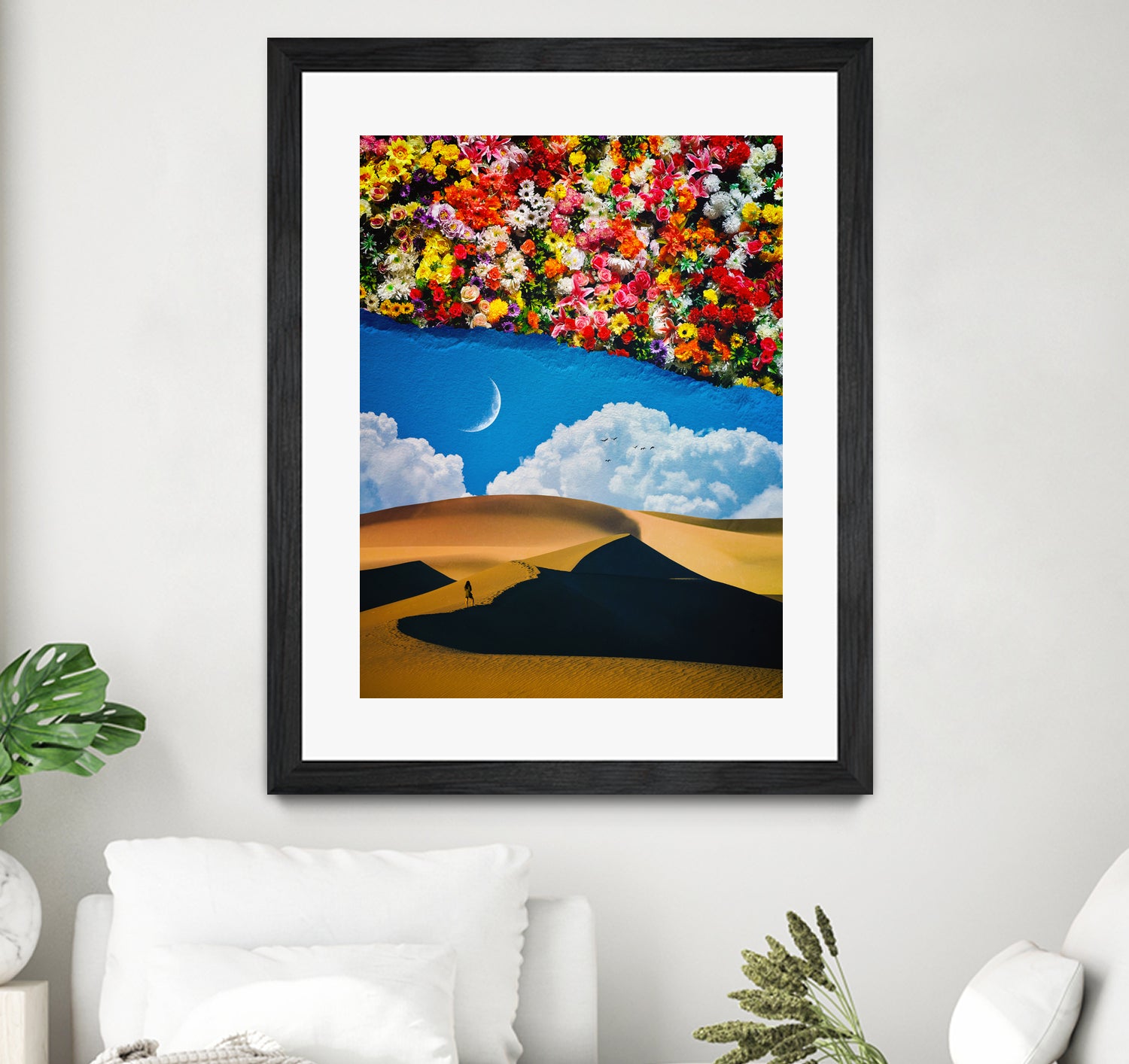 A Desert Full Of Flowers by Seam Less on GIANT ART - black photo manipulation