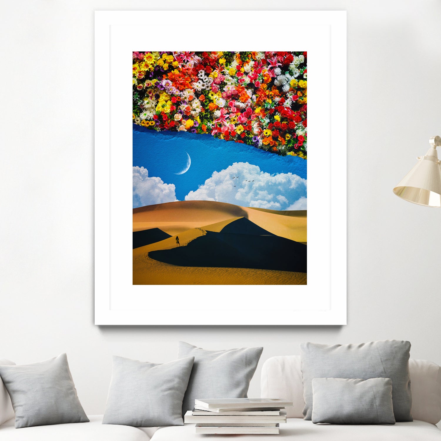 A Desert Full Of Flowers by Seam Less on GIANT ART - black photo manipulation