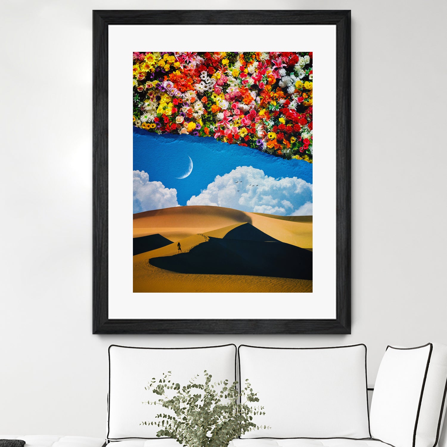 A Desert Full Of Flowers by Seam Less on GIANT ART - black photo manipulation