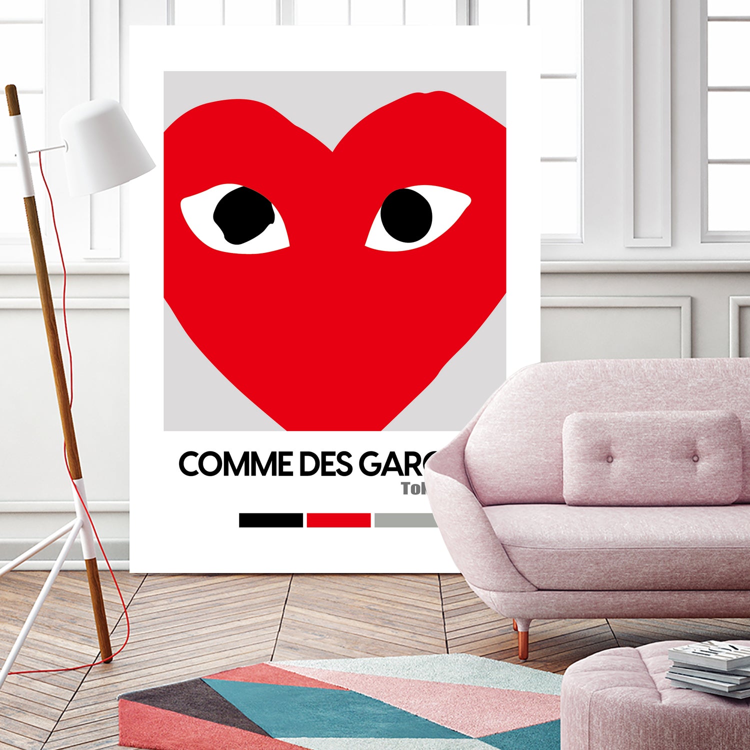 Red Hearts Eyes Hypebeast Luxury Fashion Poster by XingChen Lu on GIANT ART - red typography