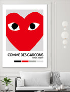 Red Hearts Eyes Hypebeast Luxury Fashion Poster by XingChen Lu on GIANT ART - red typography