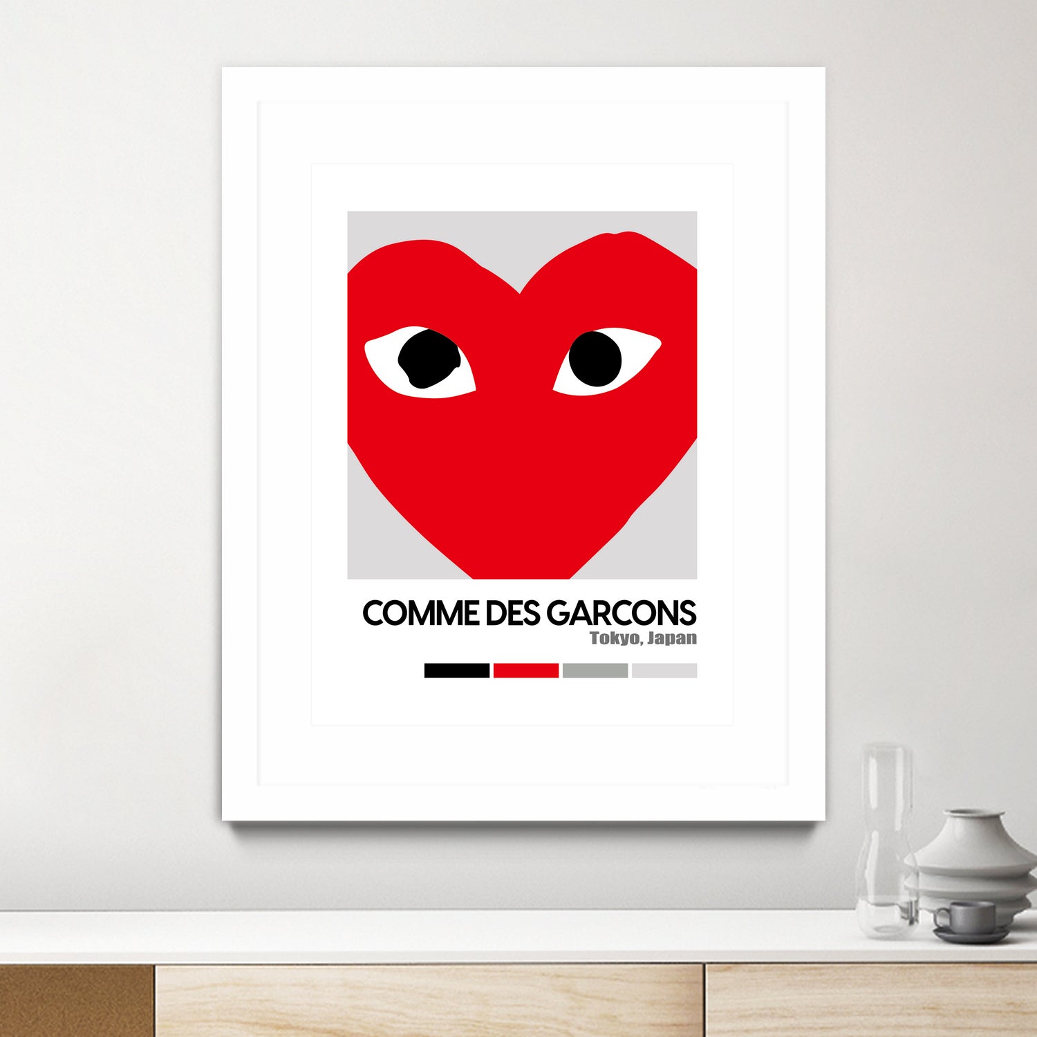 Red Hearts Eyes Hypebeast Luxury Fashion Poster by XingChen Lu on GIANT ART - red typography